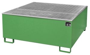 Lekbak voor 1000 liter container (IBC) 1460 x 1460 x 620 mm-groen