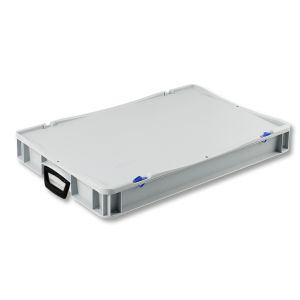 Euro-basic kunststof koffer met 2 handgrepen, 600 x 400 x 85 mm, 14 liter