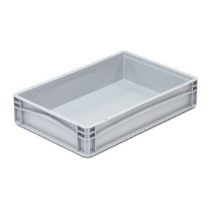 Euro-basic kunststof bak, 600x400x120 mm, dichte grepen