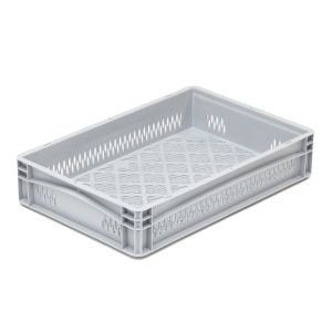 Euro-basic geperforeerde kunststof krat, 24 liter