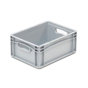 Euro-basic kunststof bak, 400x300x170 mm, open grepen
