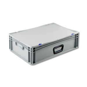 Euro-basic kunststof koffer met 1 handgreep, 600 x 400 x 185 mm