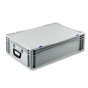 Euro-basic kunststof koffer met 2 handgrepen, 600 x 400 x 185 mm, 36 liter