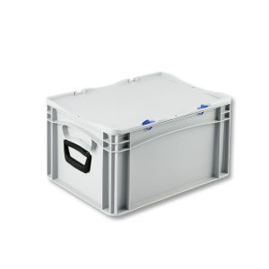 Euro-basic kunststof koffer met 2 handgrepen, 400 x 300 x 235 mm, 21 liter