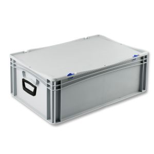 Euro-basic kunststof koffer met 2 handgrepen, 600 x 400 x 235 mm, 44 liter