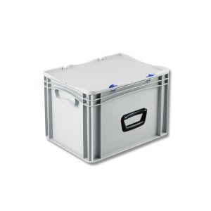 Euro-basic kunststof koffer met 1 handgreep, 400 x 300 x 285 mm, 26 liter