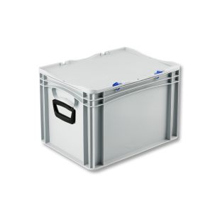 Euro-basic kunststof koffer met 2 handgrepen, 400 x 300 x 285 mm, 26 liter