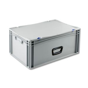 Euro-basic kunststof koffer met 1 handgreep, 600 x 400 x 285 mm