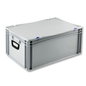 Euro-basic kunststof koffer met 2 handgrepen, 600 x 400 x 285 mm, 54 liter