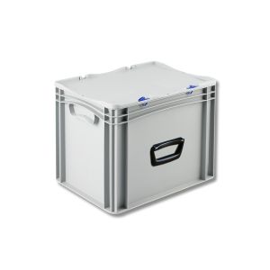 Euro-basic kunststof koffer met 1 handgreep, 400 x 300 x 335 mm, 30 liter