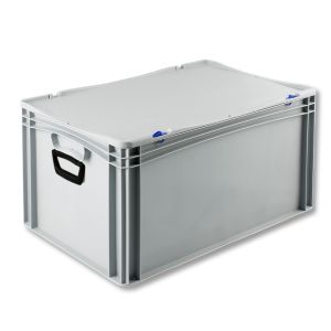 Euro-basic kunststof koffer met 2 handgrepen, 600 x 400 x 335 mm, 65 liter