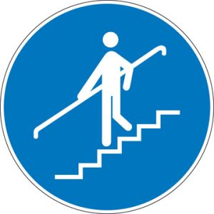 Hand aan de reling verplicht