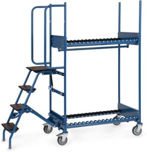 Bandenwagen 4562 met trap en veiligheid beugel