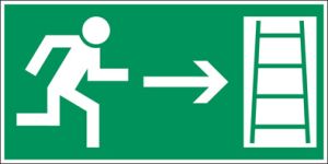 Vluchtweg via Noodladder