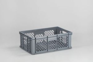 Geperforeerde kunststof krat 600x400x220 mm (43 liter)