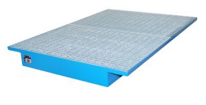 Hangopvangbak EHW-1800 voor stellingen van 1800 mm-blauw