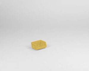 Stapelbare magazijnbak 0,4 liter, 88/70x105x54mm, geel