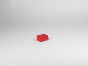 Stapelbare magazijnbak 0,4 liter, 88/70x105x54mm, rood