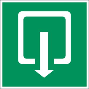 Uitgang die tevens dient als nooduitgang