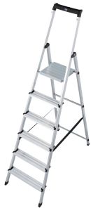 Compacte aluminium huishoudtrap met 6 treden, MONTO Solidy 126245