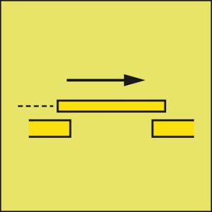 B-klas automatisch sluitende vluchtwegdeur 150 x 150 mm