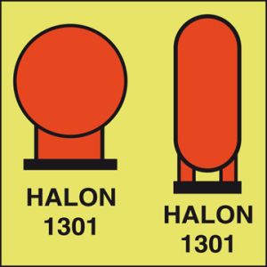 Halon 1301 gereedschap in omgeving 150 x 150 mm