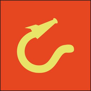 Hoofdkast met brandslang 150 x 150 mm