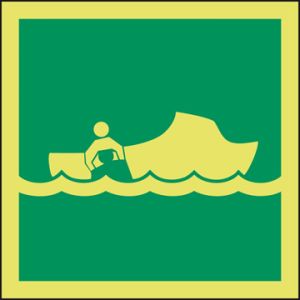 Reddingsboot 150 x 150 mm