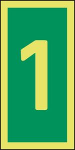 Niveau-aanduiding 1 75 x 150 mm