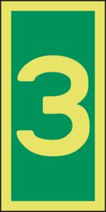 Niveau-aanduiding 3 75 x 150 mm