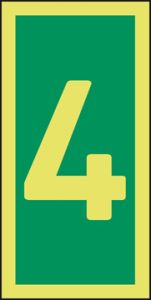 Niveau-aanduiding 4 75 x 150 mm