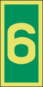 Niveau-aanduiding 6 75 x 150 mm