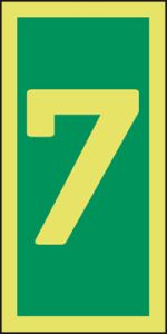 Niveau-aanduiding 7 75 x 150 mm