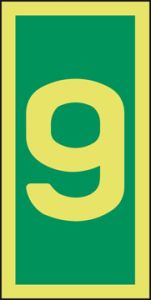 Niveau-aanduiding 9 75 x 150 mm