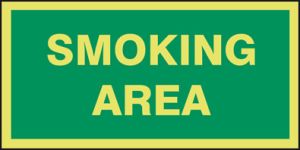Rookzone - roken toegelaten 150 x 150 mm