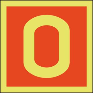 Niveau-aanduiding 0 150 x 150 mm