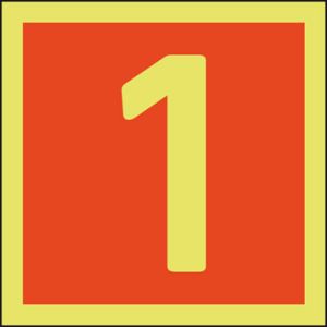 Niveau-aanduiding 1 150 x 150 mm