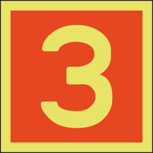 Niveau-aanduiding 3 150 x 150 mm