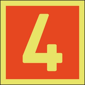 Niveau-aanduiding 4 150 x 150 mm