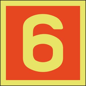 Niveau-aanduiding 6 150 x 150 mm