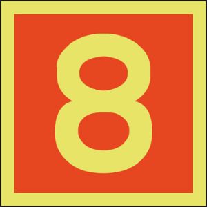 Niveau-aanduiding 8 150 x 150 mm