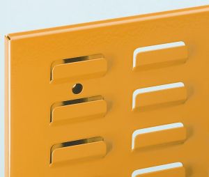 Gereedschapspaneel perfo schuifplaten verkeersgeel