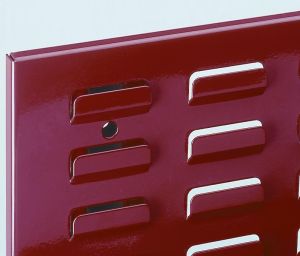 Gereedschapspaneel perfo schuifplaten verkeersrood