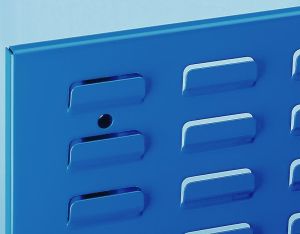 Gereedschapspaneel perfo schuifplaten gentiaanblauw
