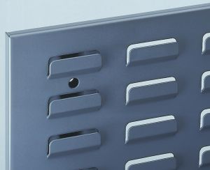 Gereedschapspaneel perfo schuifplaten leigrijs
