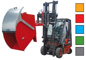 Kiepcontainer  RD 1000 met ronde deksel, gelakt