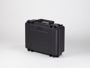  Schokbestendige waterdichte koffer, 446x366x176 mm, zwart, inc. plukschuim