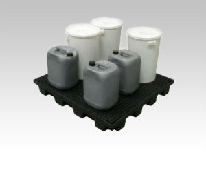 Lekvloer met plastic rooster, 180 liter 