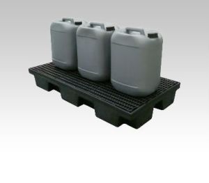 Lekvloer met kunststofrooster, 80 liter