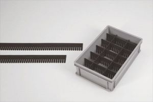  Vakverdelingsstrip 355x100x5 mm, zwart